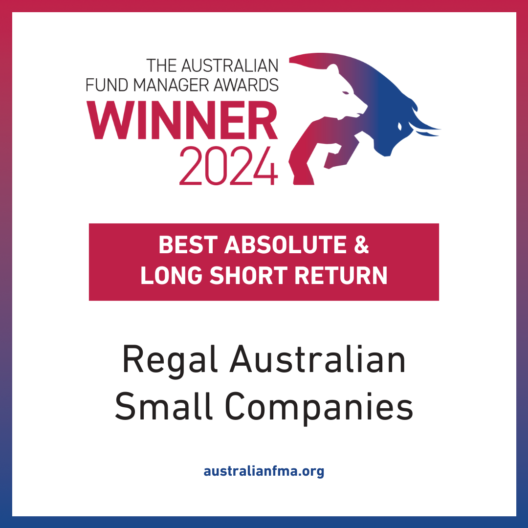 2024 AFMA Award  Best Absolute  Long Short Return  Winner  Regal Australian Small Companies